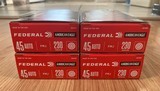 Federal 45ACP 230 Grain FMJ Brass 200 Rounds - 1 of 4