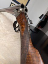 12ga Damascus Boxlock Double marked August Francotte - 8 of 11