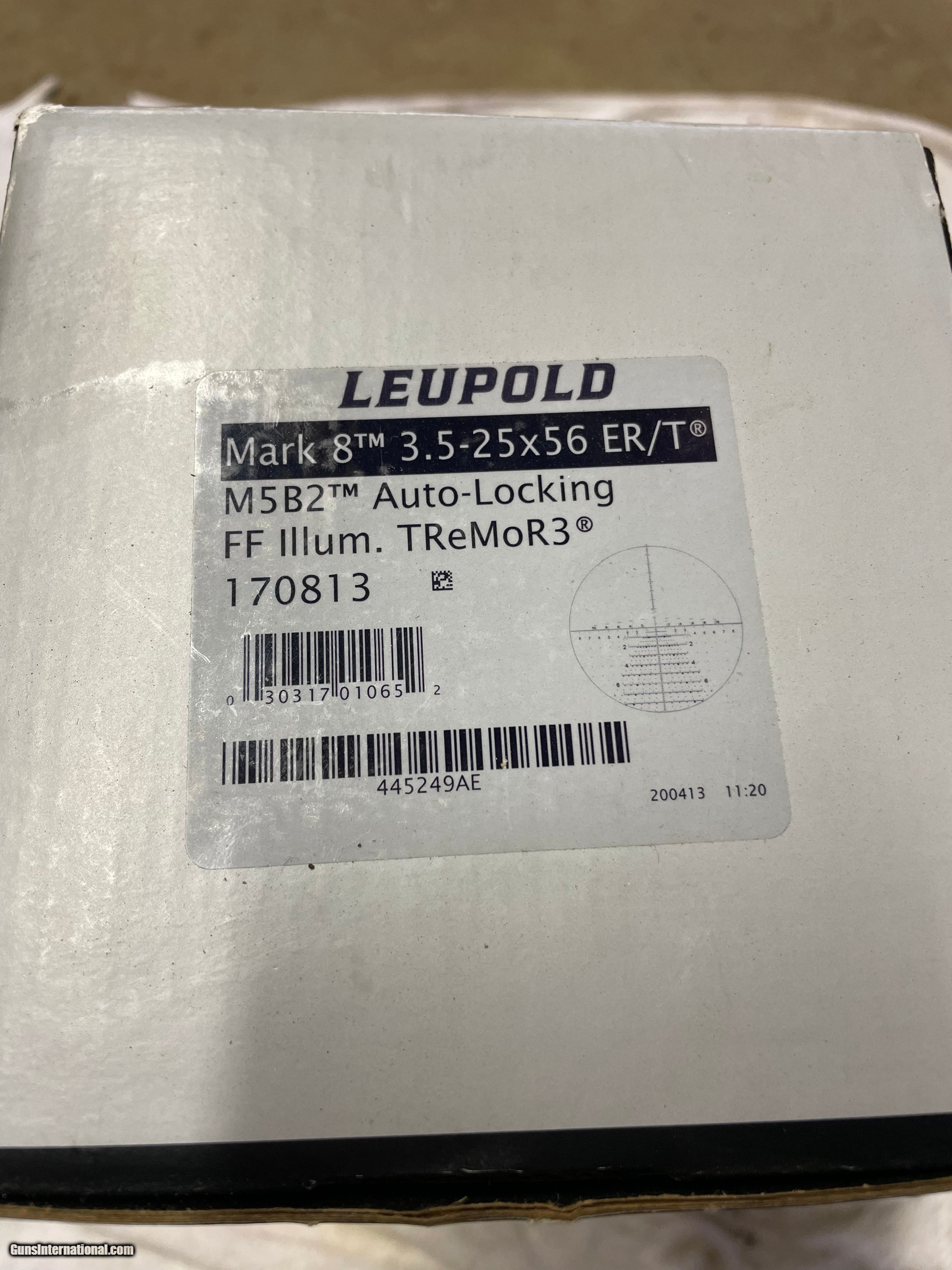 Leupold Mark 8 3.5-25x56 ER/T TReMoR3 NEW IN THE BOX