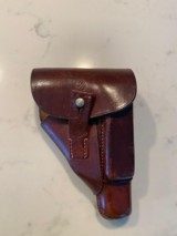 Mint early Party leader holster brass stud Akah marked - 2 of 6
