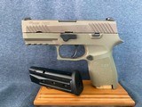 Sig sauer p320 compact 9mm fde color sharp looking - 1 of 10
