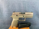 Sig sauer p320 compact 9mm fde color sharp looking - 2 of 10