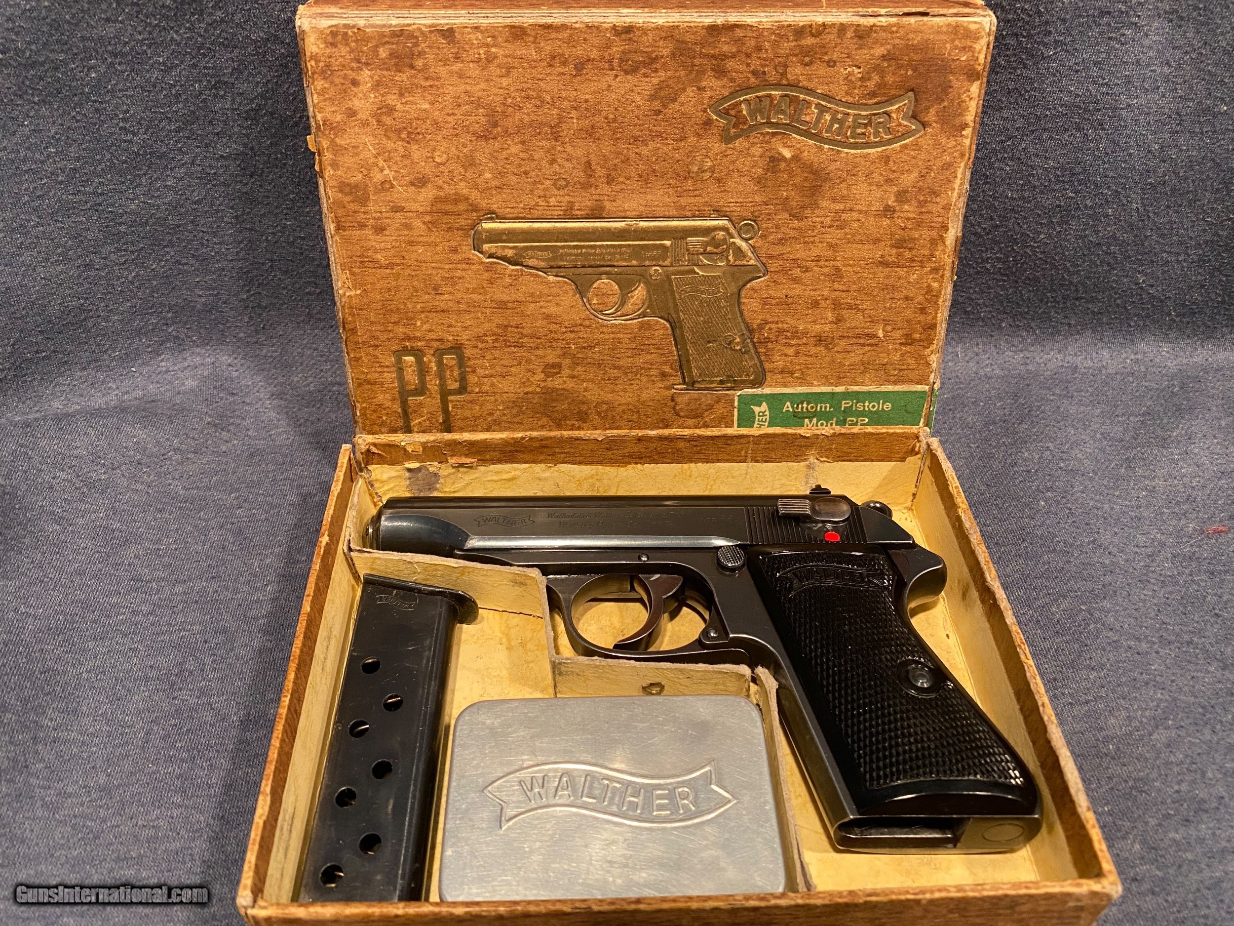 Boxed Walther PP 7.65mm 1940 matching serial number box