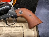 1962 LNIB Ruger single six model RSSM with in .22 magnum with extra .22 LR cylinder matching!
In box! - 7 of 10