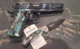 Standard Manufacturing 1911 .45 ACP Mother of Pearl (unfired) & Knife - Image 2 of 9