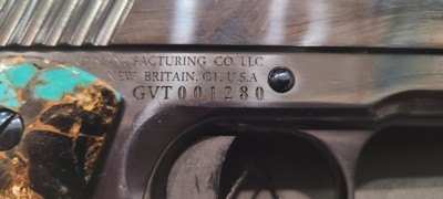 Standard Manufacturing 1911 .45 ACP Mother of Pearl (unfired) & Knife - Image 3 of 9