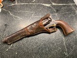 Colt fluted 44. Cal. Army pistol with holster from Missouri families estate 2 Chambers Still loaded - 2 of 11