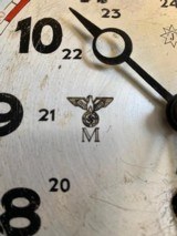 Rare German WWII Kriegsmarine Bulkhead Clock Eagle M & 2860 N Marked - 6 of 10