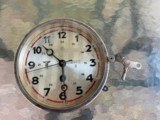 Rare German WWII Kriegsmarine Bulkhead Clock Eagle M & 2860 N Marked - 2 of 10