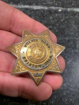 Obsolete Bristow, Okla No. 1 Police Badge
