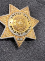 Obsolete Bristow, Okla No. 1 Police Badge - 4 of 5