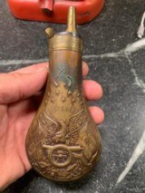 Rare Civil War Colt M-1851 Navy Powder Flask Measures 6 1/2 Inches - 1 of 7