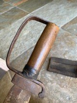 Family Estate Fresh Civil War Confederate D-Guard Bowie Knife With Scabbard .. - 4 of 9