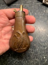 Rare High Condition Colt Baby Dragoon Eagle Powder Flask - 1 of 7