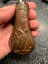Rare High Condition Colt Baby Dragoon Eagle Powder Flask - 6 of 7