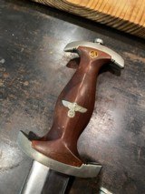 German WW2 Stormtrooper Dagger Rare Mfg. Hammesfahr CIE “Swimmer Logo - 3 of 8