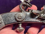 Pair of Scottish Flintlock Pistols “MacFarland Clan “ ca. 1900 cased pair - 6 of 14