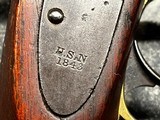 USN 1843 Dated Mfg. N.P Ames Mfg. Navy Issued Pistol .. Has nice USN Inspectors stamp in stock of wood. - 3 of 14