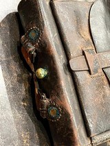 Nice Condition Original Civil War Union US Infantry Soldiers 58. Cal Cartridge Box W/Original Sling with Eagle Plate . Complete with all original tins - 11 of 14