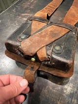Nice Condition Original Civil War Union US Infantry Soldiers 58. Cal Cartridge Box W/Original Sling with Eagle Plate . Complete with all original tins - 10 of 14