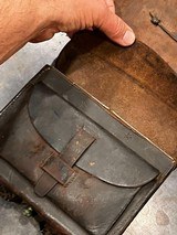 Nice Condition Original Civil War Union US Infantry Soldiers 58. Cal Cartridge Box W/Original Sling with Eagle Plate . Complete with all original tins - 7 of 14