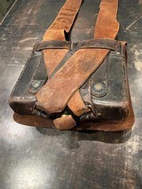 Nice Condition Original Civil War Union US Infantry Soldiers 58. Cal Cartridge Box W/Original Sling with Eagle Plate . Complete with all original tins - 14 of 14