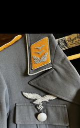Outstanding WWII Luftwaffe Named Oberleutnant Uniform ... Many original award loops and everything 100%... - 4 of 10