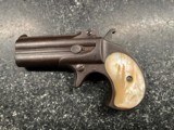 Antique Remington Late 1880's -Early 1890's Vintage Cal. Rimfire Double Derringers Gambles Pistol with Mother of Pearl Grips Serial #895 - 2 of 5