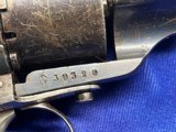 Spectacular Civil War Range Lefaucheux 12 mm Revovler Strong Blue & Finishes - 10 of 11