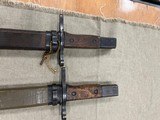 Pair of wooden Scabbard Japanese Rifle Bayonets - 1 of 7