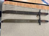 Pair of wooden Scabbard Japanese Rifle Bayonets - 2 of 7