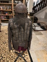 Antique Suit Of Armor With Helmet & Battle Shield - 7 of 9