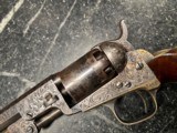 Rare 6 Inch Colt 1849 Pocket Pistol With Colt Letter & Gustave Young Factory Engraved - 9 of 15