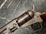 Rare 6 Inch Colt 1849 Pocket Pistol With Colt Letter & Gustave Young Factory Engraved - 4 of 15
