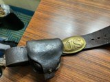 Civil war US Infantry Belt with Cap pouch rig - 1 of 6