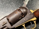 M-1851 Colt Navy 1862 mfg date names to soldier on brass butt - 2 of 8