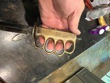 WW1 US Brass Knuckle knife French mfg Aulion - 2 of 9