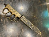 WW1 US Brass Knuckle knife French mfg Aulion - 4 of 9