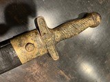Confederate Artillery Short Sword With Original Scabbard - 5 of 13