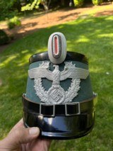 Outstanding WW2 German Police shako helmet.