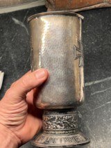 Historical German WW2 Luftwaffe Honor Goblet Named to KIA Pilot ACE - 6 of 19