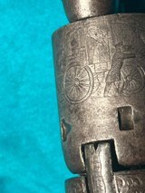 Rare Colt M-1849 6 inch pocket factory engraved - 9 of 17