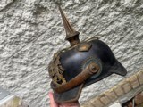 Nice original WW1 Bavarian Spiked Helmet - 7 of 11
