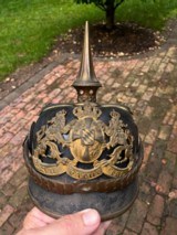 Nice original WW1 Bavarian Spiked Helmet - 4 of 11