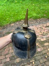 Nice original WW1 Bavarian Spiked Helmet - 11 of 11
