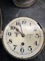 WW2 German U-Boat Bulkhead clock - 8 of 9