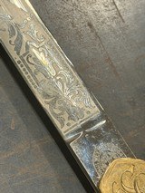 Rare Minty German WW2 Officers Sword with engraved presentation on both sides - Image 4 of 4