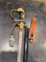 Rare Minty German WW2 Officers Sword with engraved presentation on both sides - Image 1 of 4