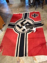 Large original wool WW2 German Battle flag - Image 1 of 4