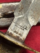 Nice ++ US WWI Fighting Knife mfg. Aulion - 10 of 13